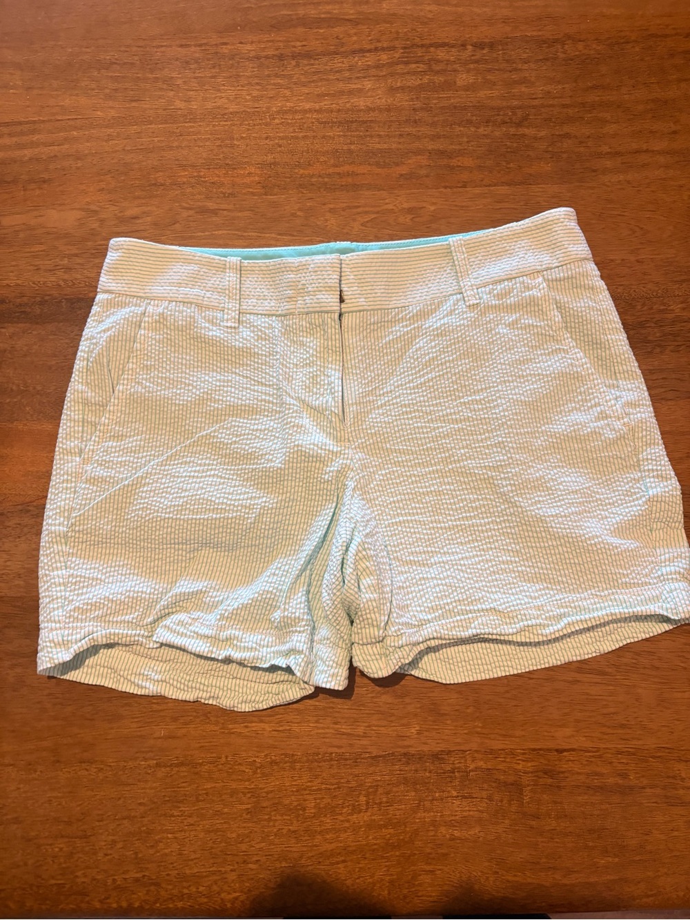 J. Crew Light green pistachio/white Shorts size 0
